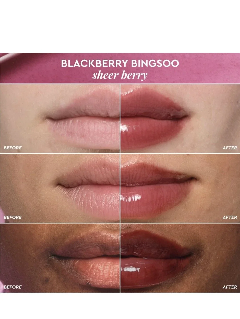 Glow Recipe Glass Balm: Blackberry Bingsoo Lasting Hydration & Lip Shine, NIB